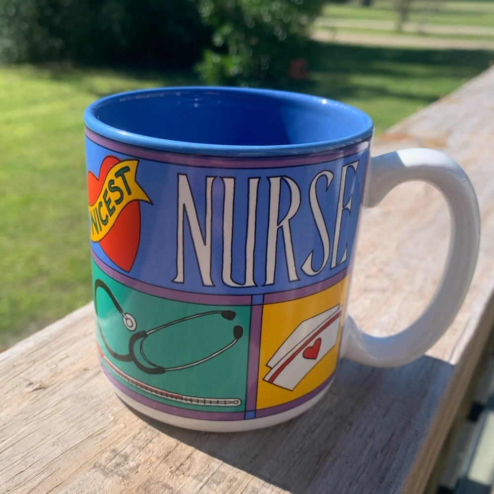 vintage 1993 Susan Allen : Nicest Nurse coffee mug